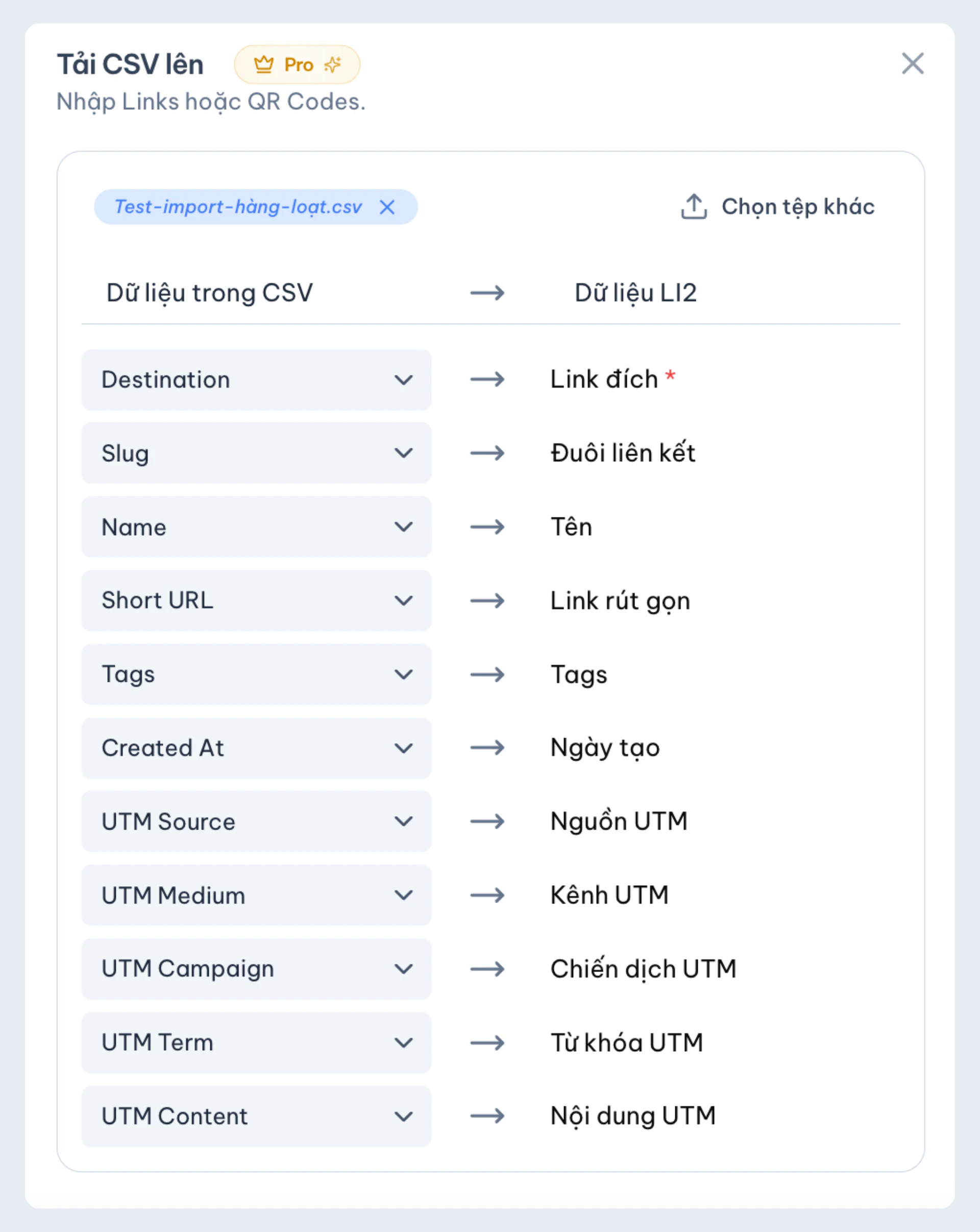 Chon Ten Truong Trong File Csv Ung Voi Truong Du Lieu Trong He Thong 1