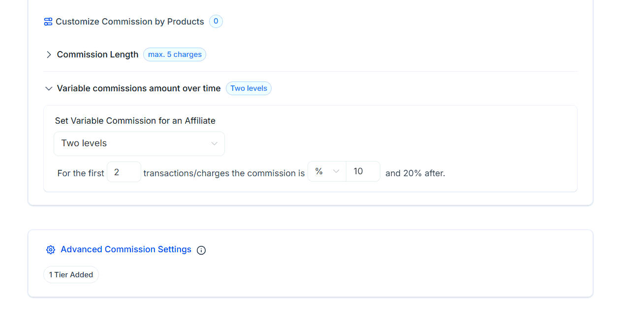 Set Variable Commissions Over Time in the Affiliate Manager (2)