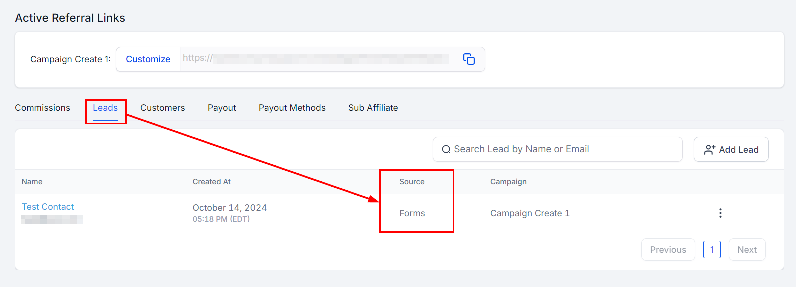 Lead Tracking in the Affiliate Manager in the Affiliate Manager (6)