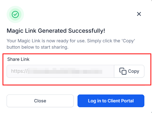 Generating Magic Links in the Affiliate Manager (2)