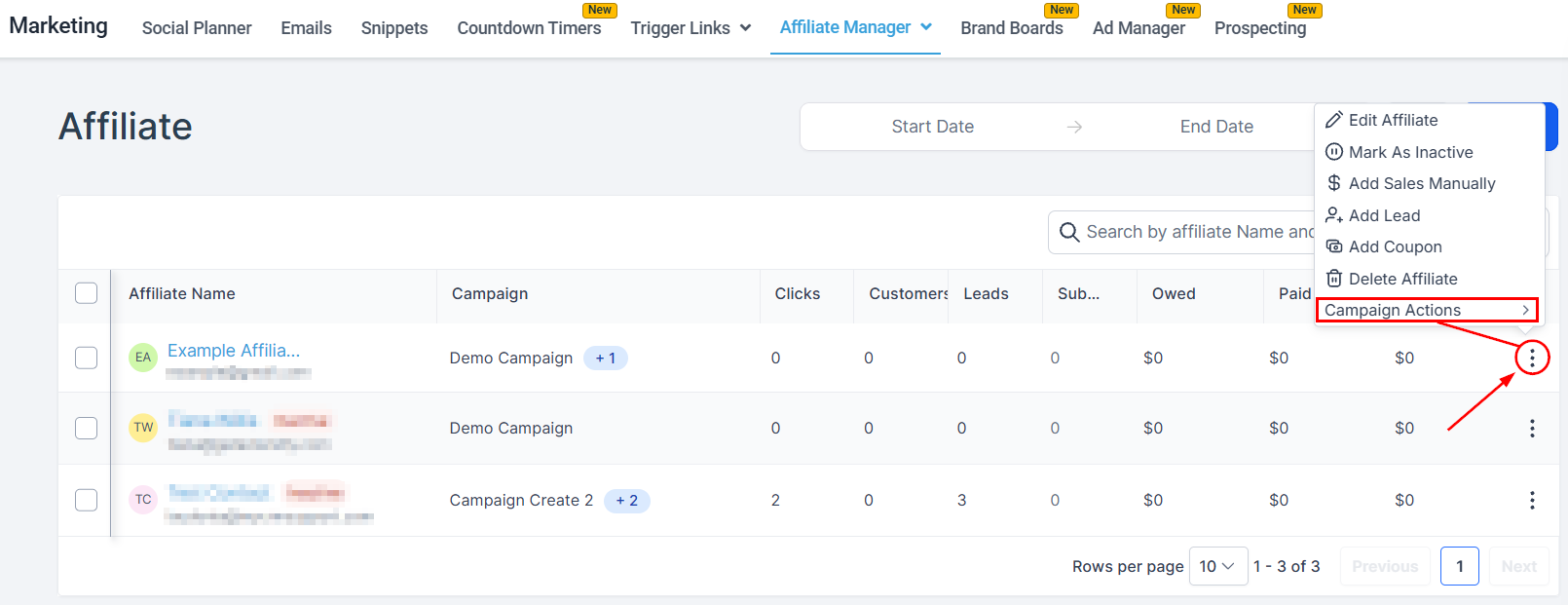 Adding an Affiliate to a Campaign in the Affiliate Manager (2)