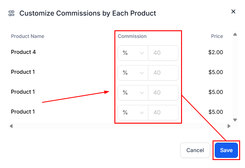Advanced Commission Settings in the Affiliate Manager (2)