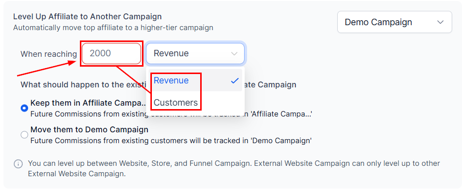 Advanced Commission Settings in the Affiliate Manager (7)