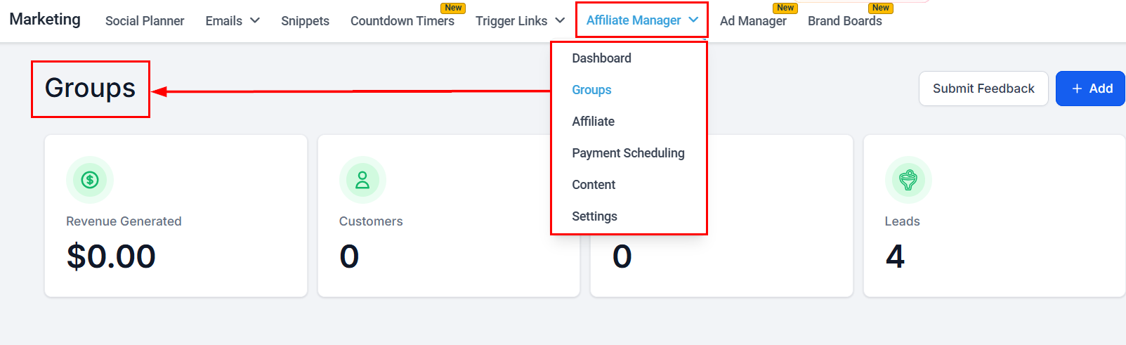 Save Your Changes in the Affiliate Manager (2)