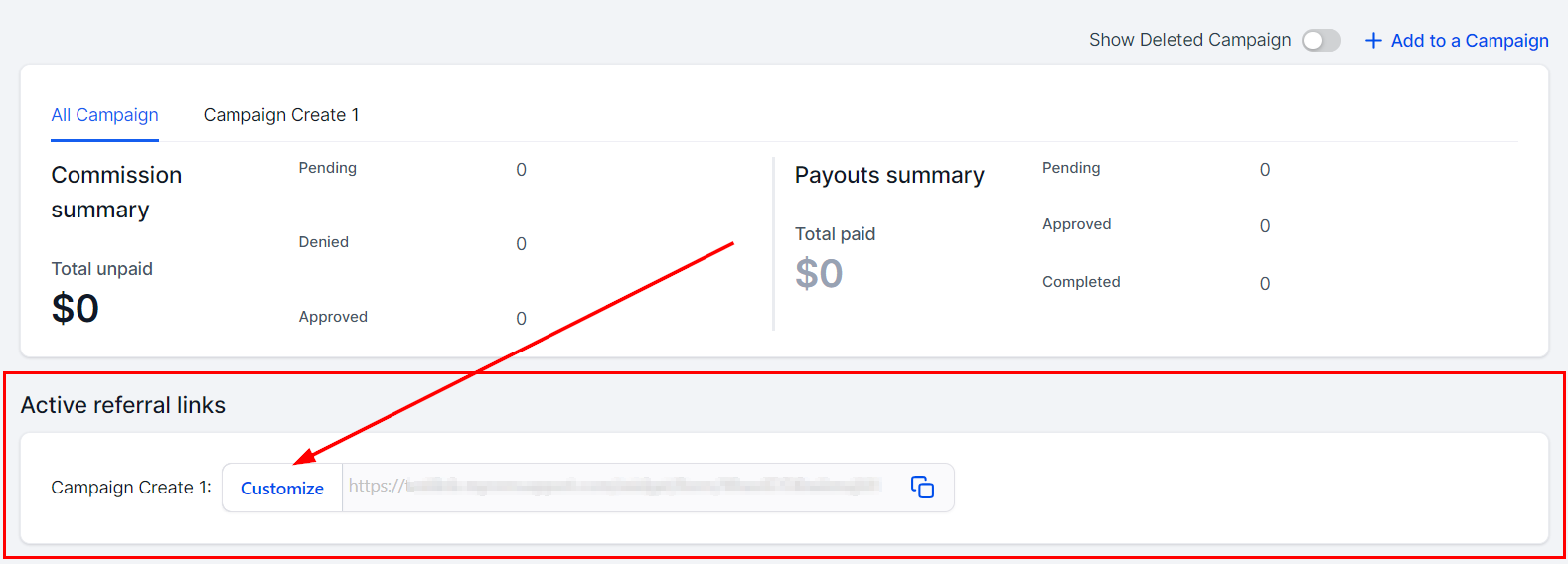 From the Affiliate Profile in the Affiliate Manager (2)