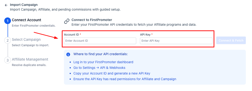Importing Affiliate Manager Campaigns in the Affiliate Manager (2)