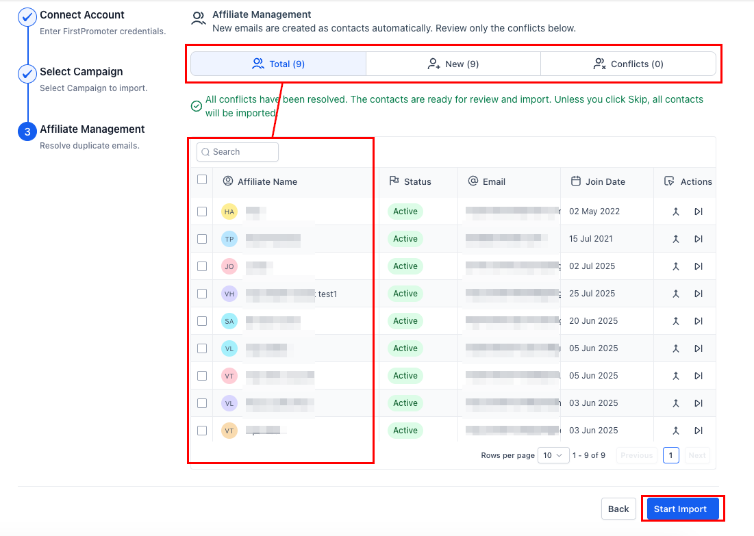 Importing Affiliate Manager Campaigns in the Affiliate Manager (4)