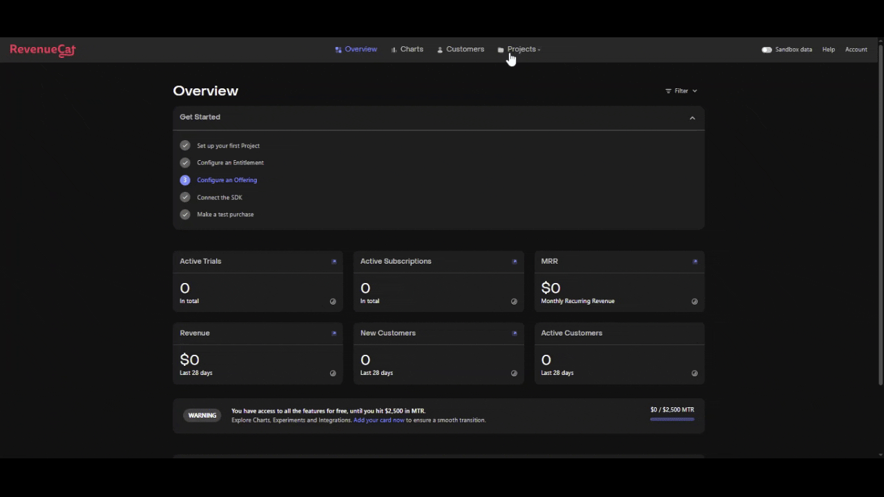 Creating new Secret API Key