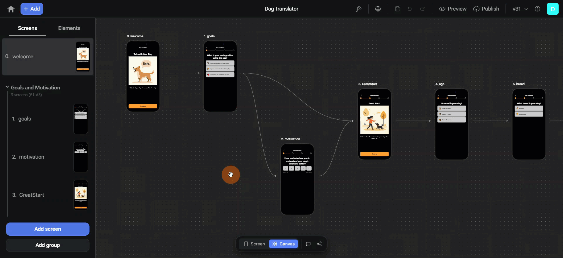 Canvas Comments visualization