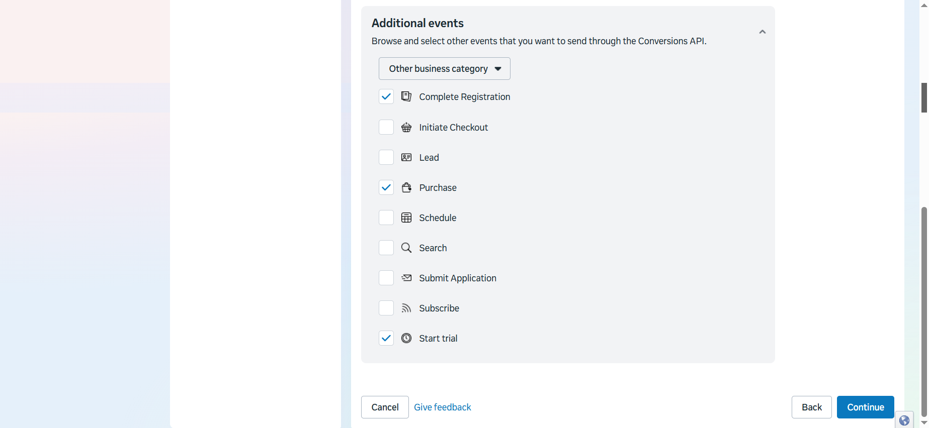 Additional events