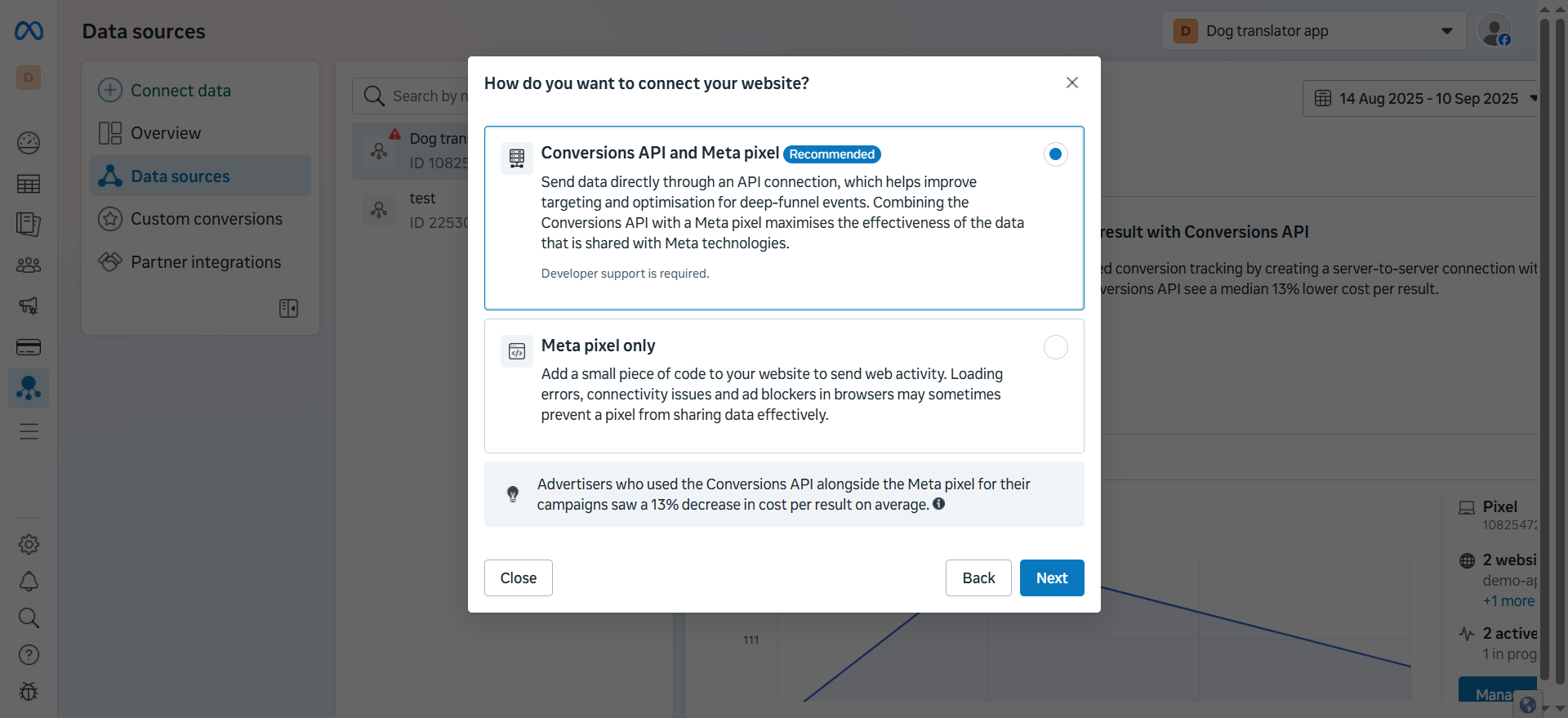 Conversions API and Meta Pixel