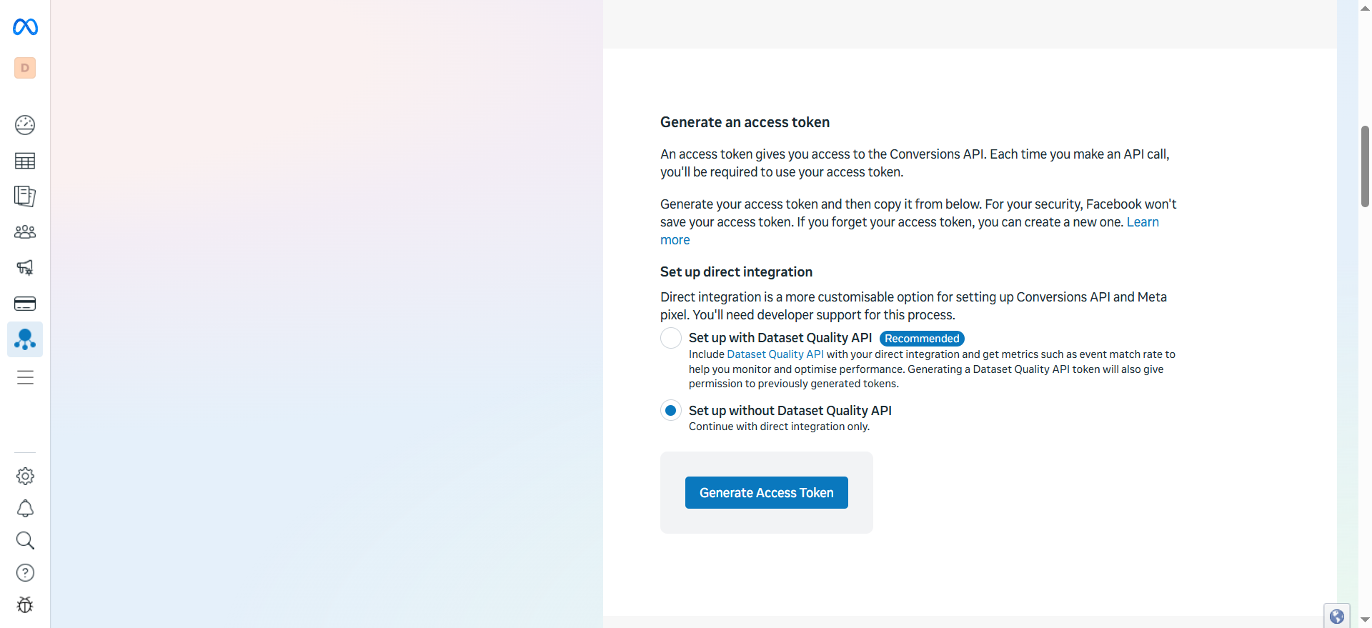 Generate token
