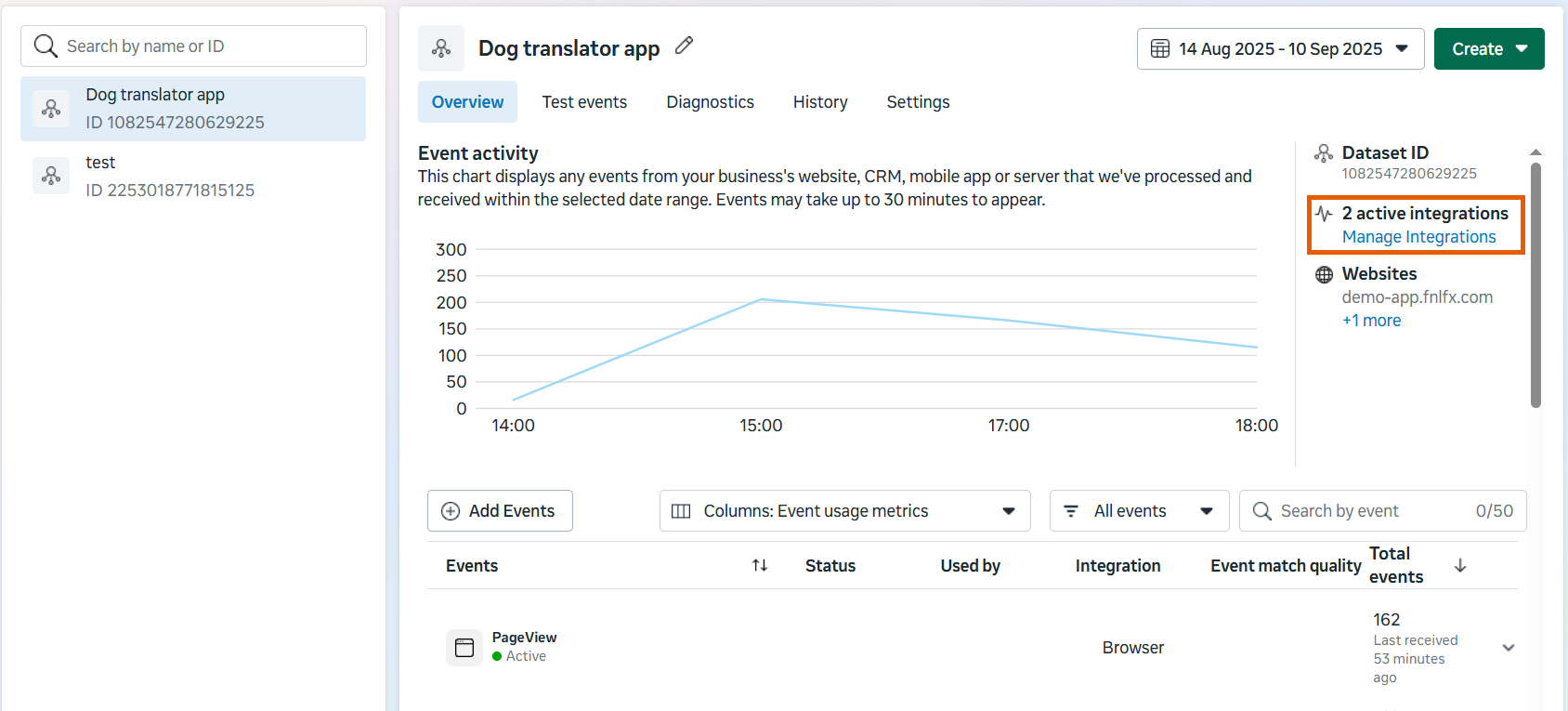 Manage integrations