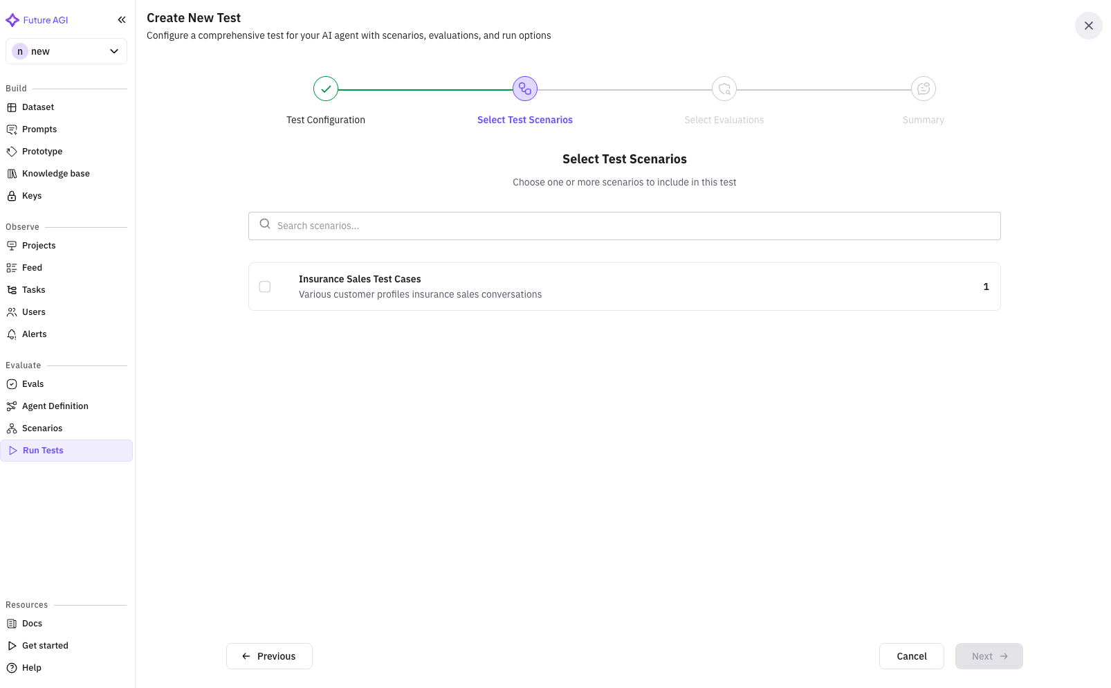 Scenario Search
