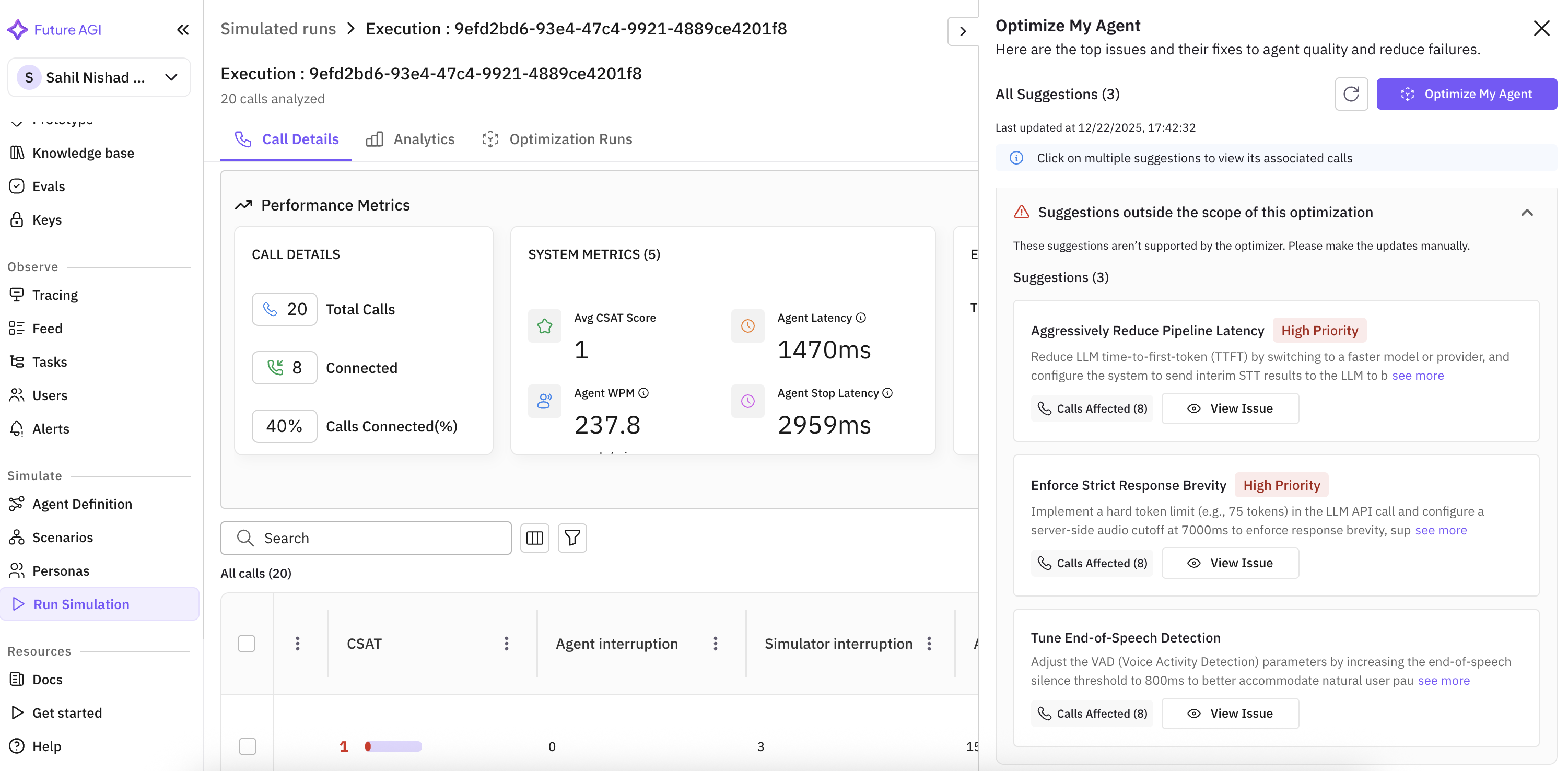 Optimization Suggestions