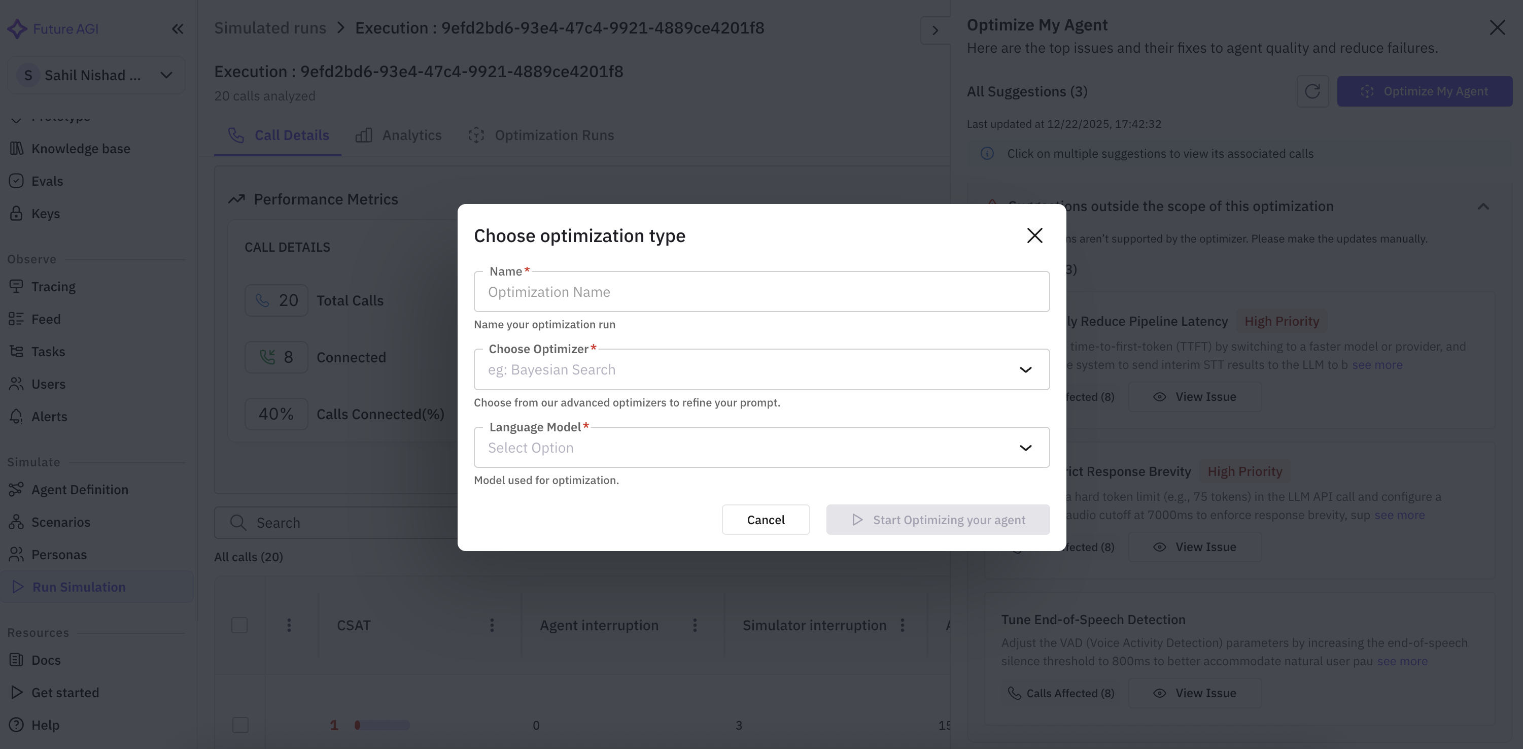Optimization Configuration