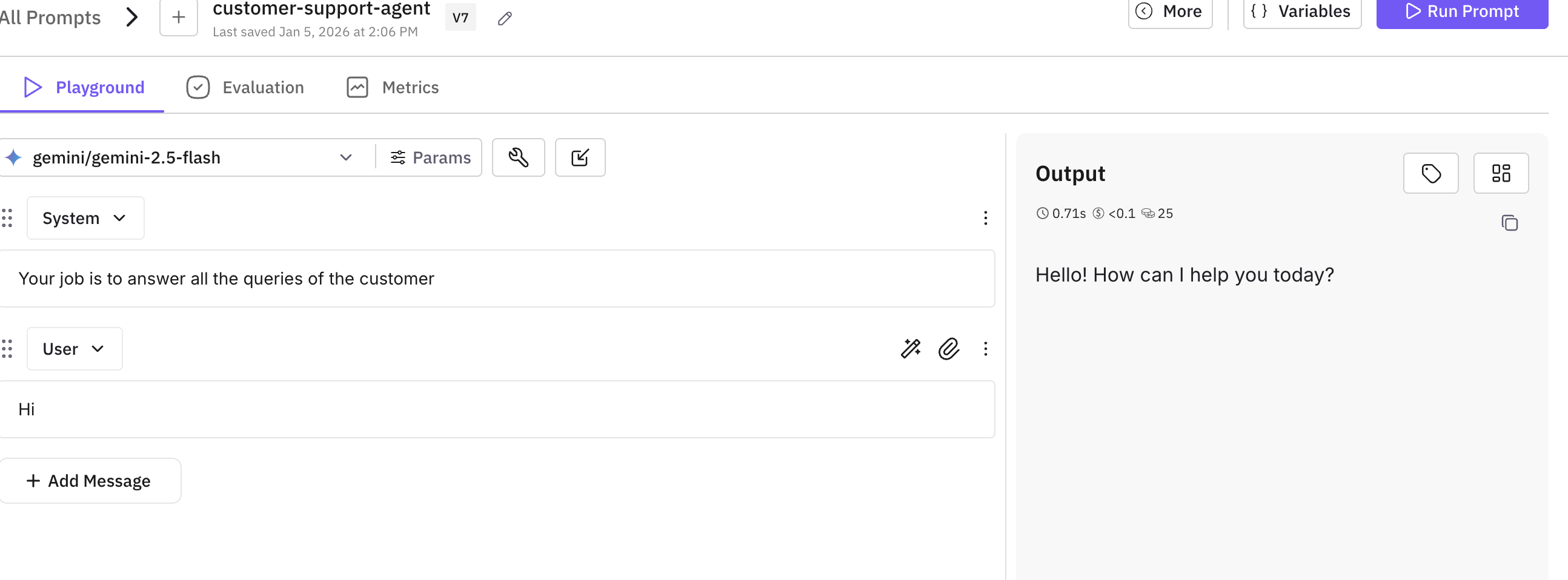 Create Prompt Template