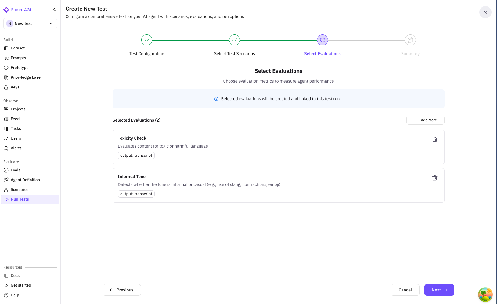 Selected Evaluations List