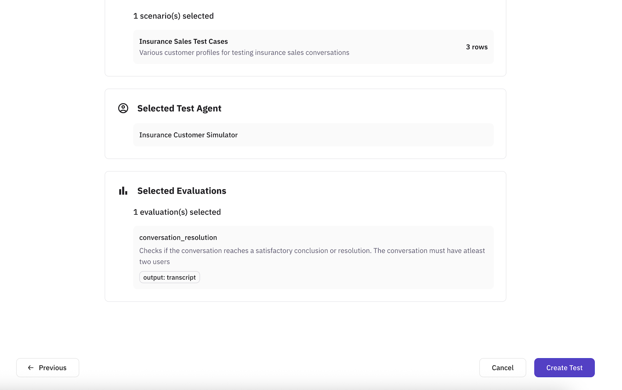 Agent Selection Card