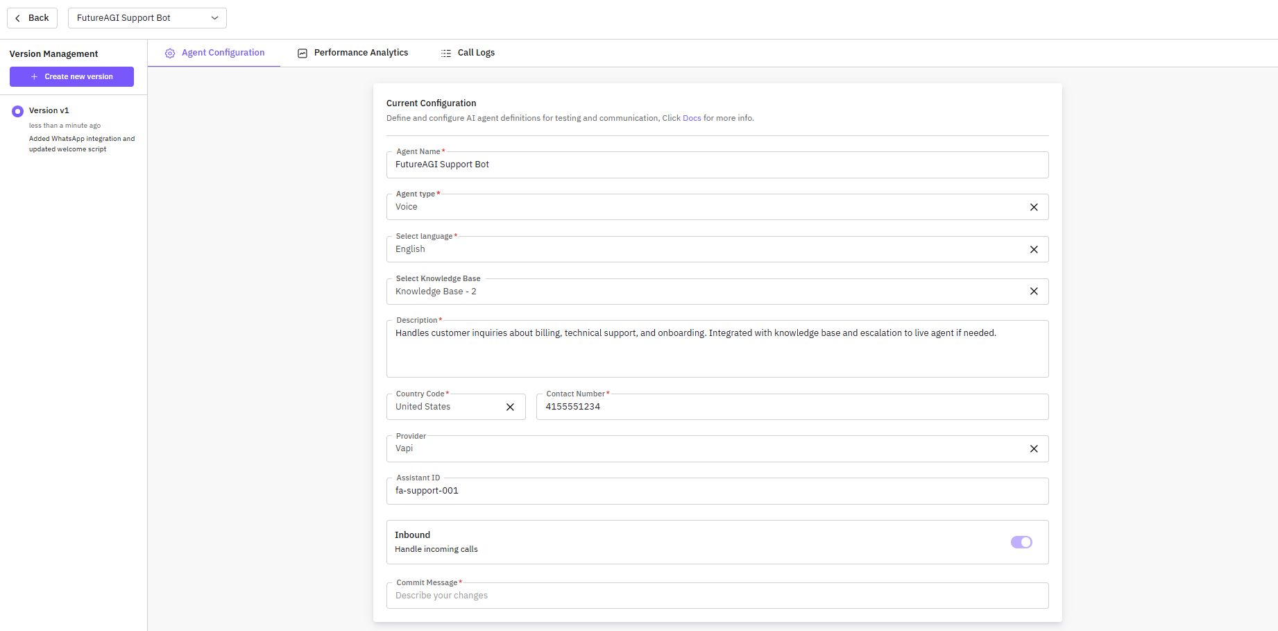 Add Agent Description