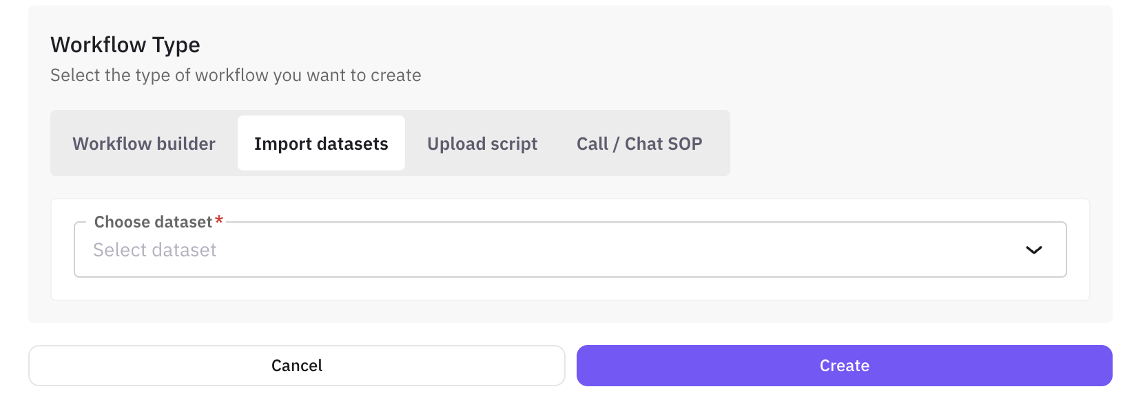 Scenario Type Selection