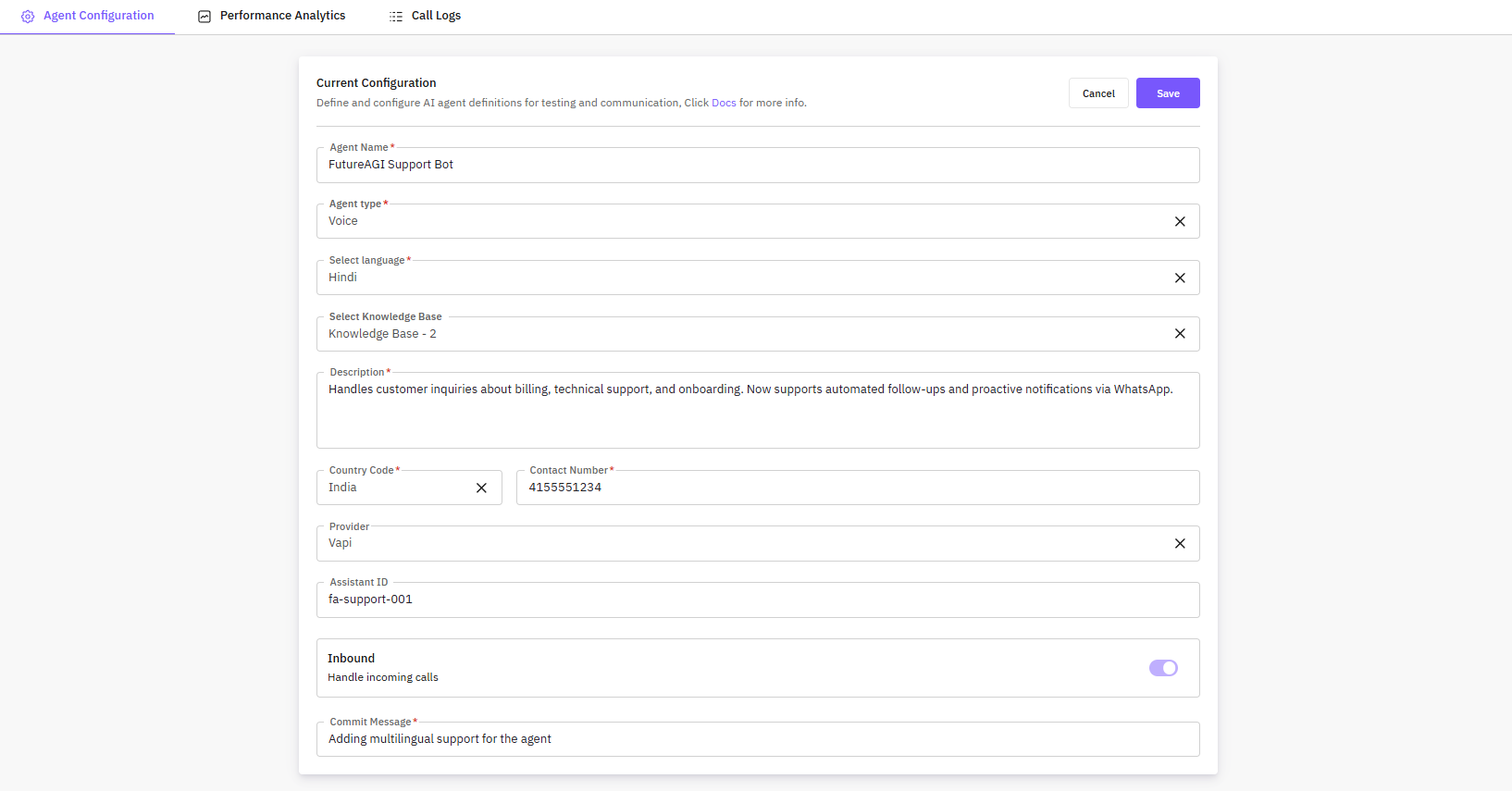 Add Agent Version