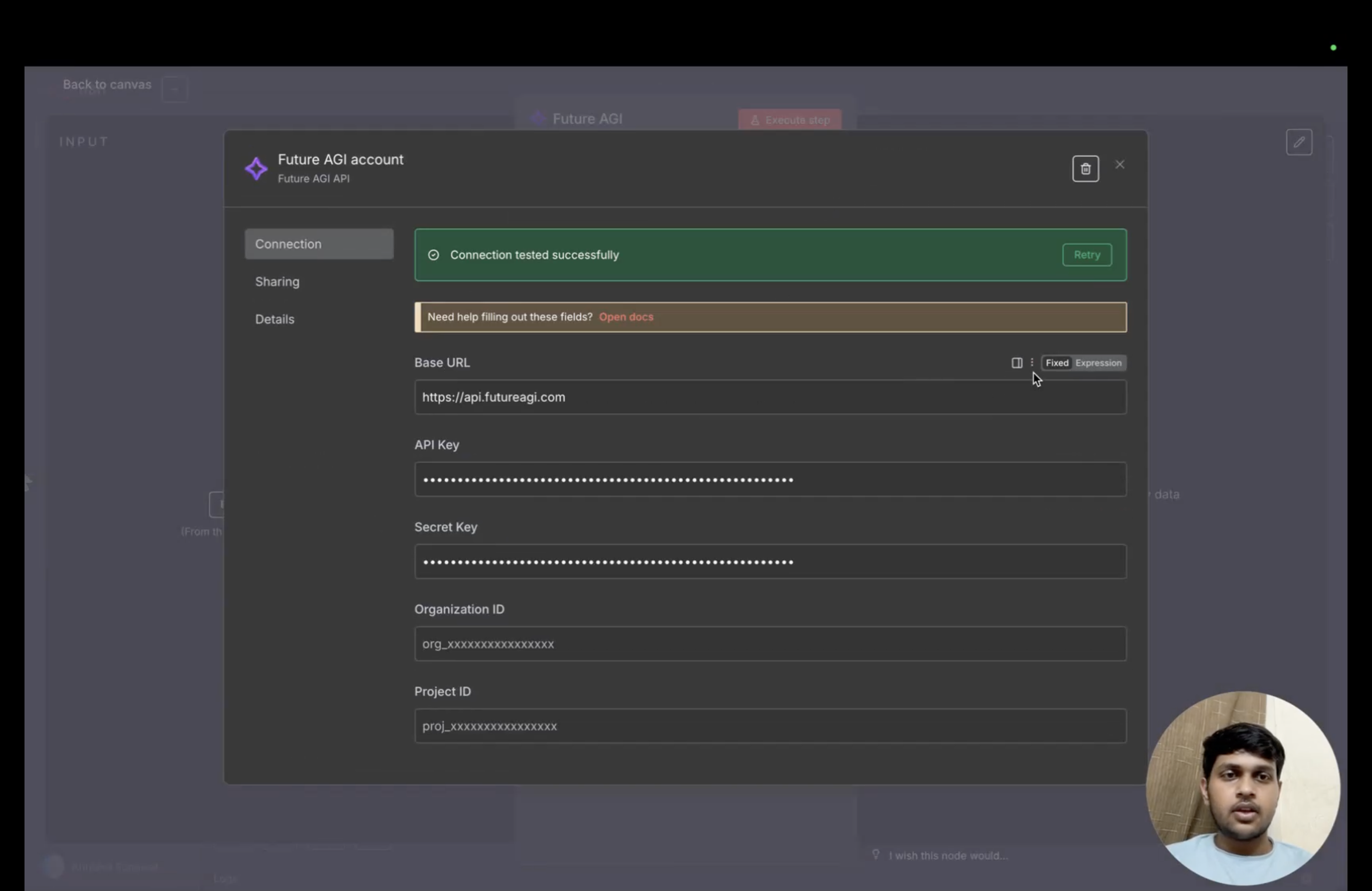 Access Settings Window