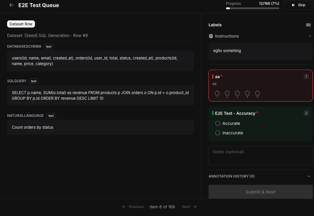 Annotation workspace
