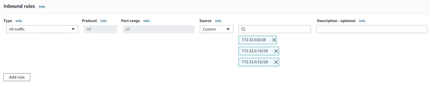 Create a Security Group - Option A