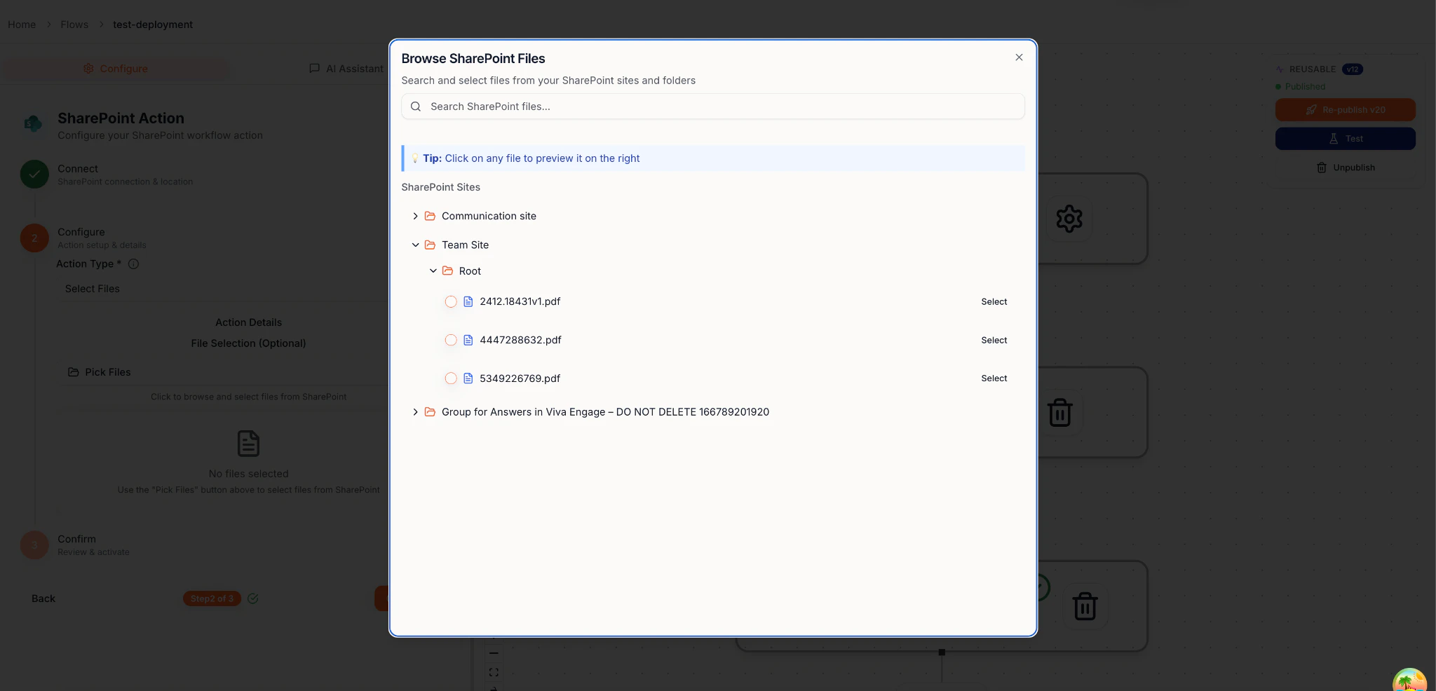 SharePoint preview