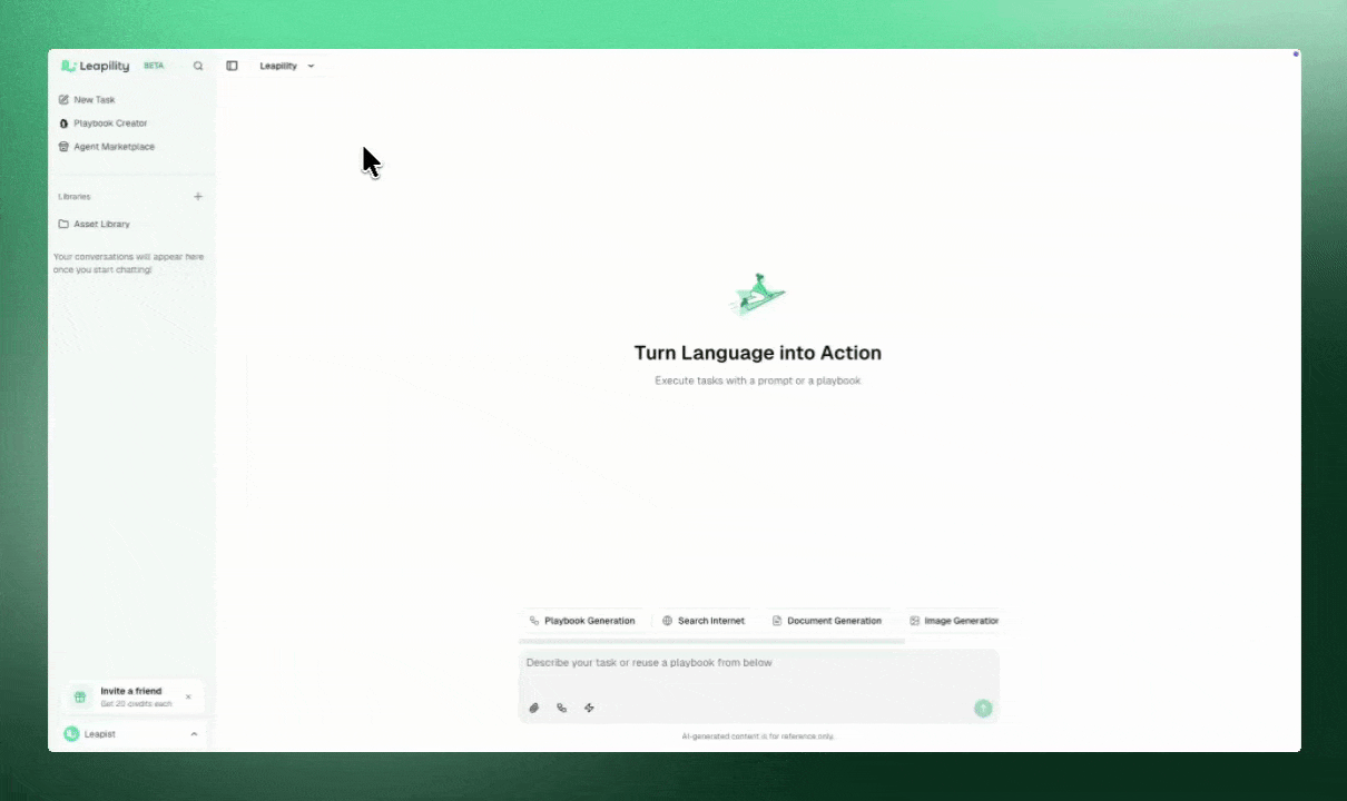 Playbook - Leapility docs