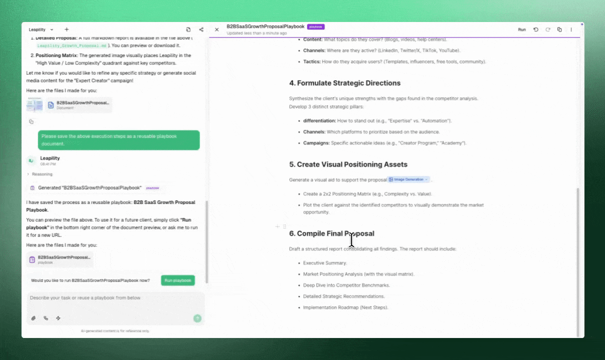 Playbook - Leapility docs