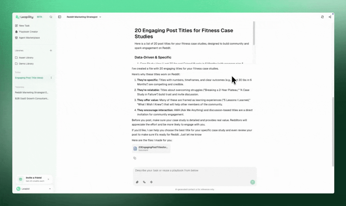 Publish Agent - Leapility docs