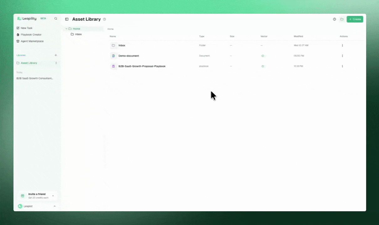 Playbook - Leapility docs