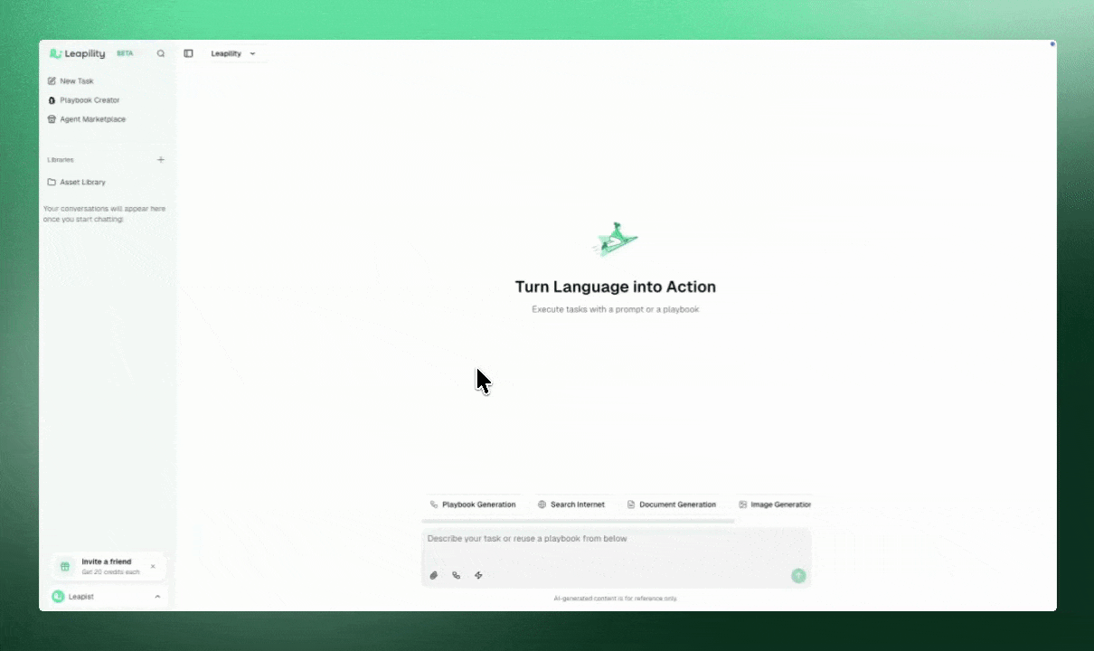 Playbook - Leapility docs