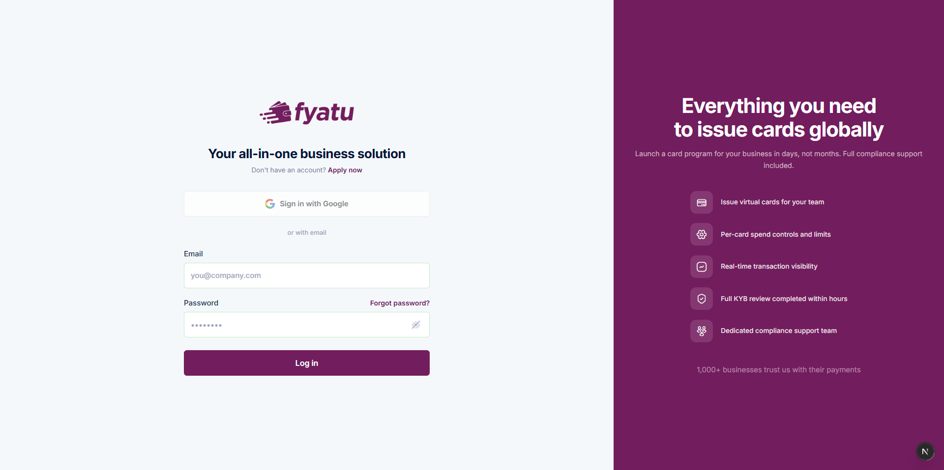 CaaS Portal Login