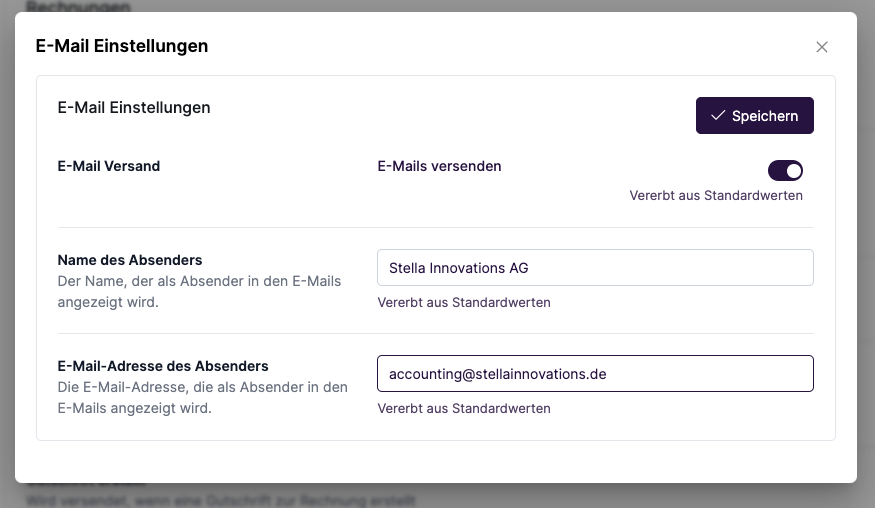 Fynn eigene Domain als Absender