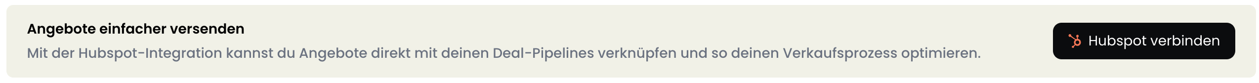 HubSpot verbinden