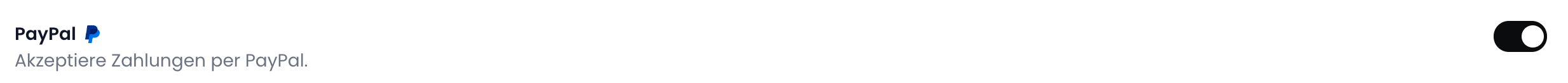 PayPal Zahlungsmethode aktivieren