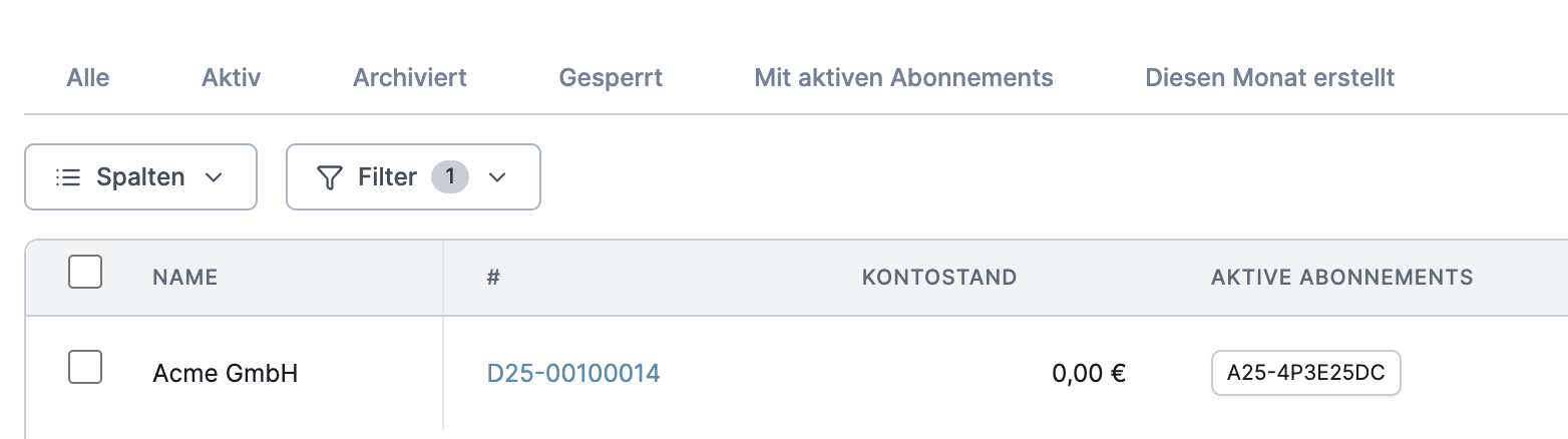 Verbesserte Tabellen