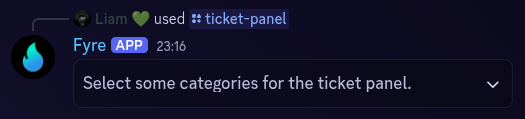 Ticket Admin Create Panel Selector Example