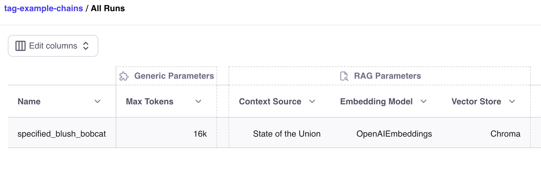 Viewing Tags in the Galileo Evaluation UI