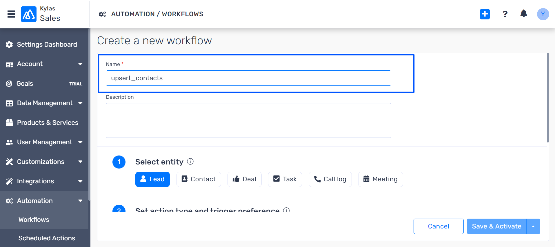 Naming the Workflow