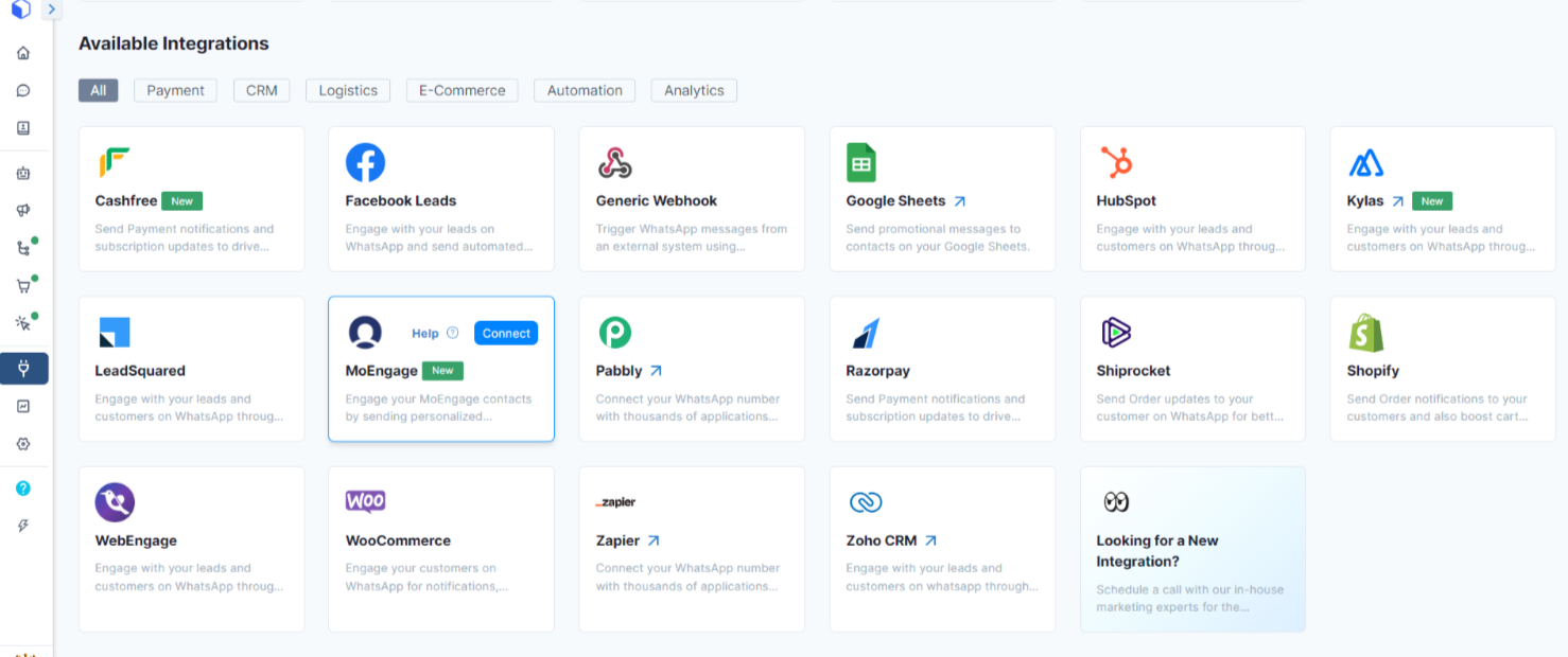 MoEngage in Gallabox Integration