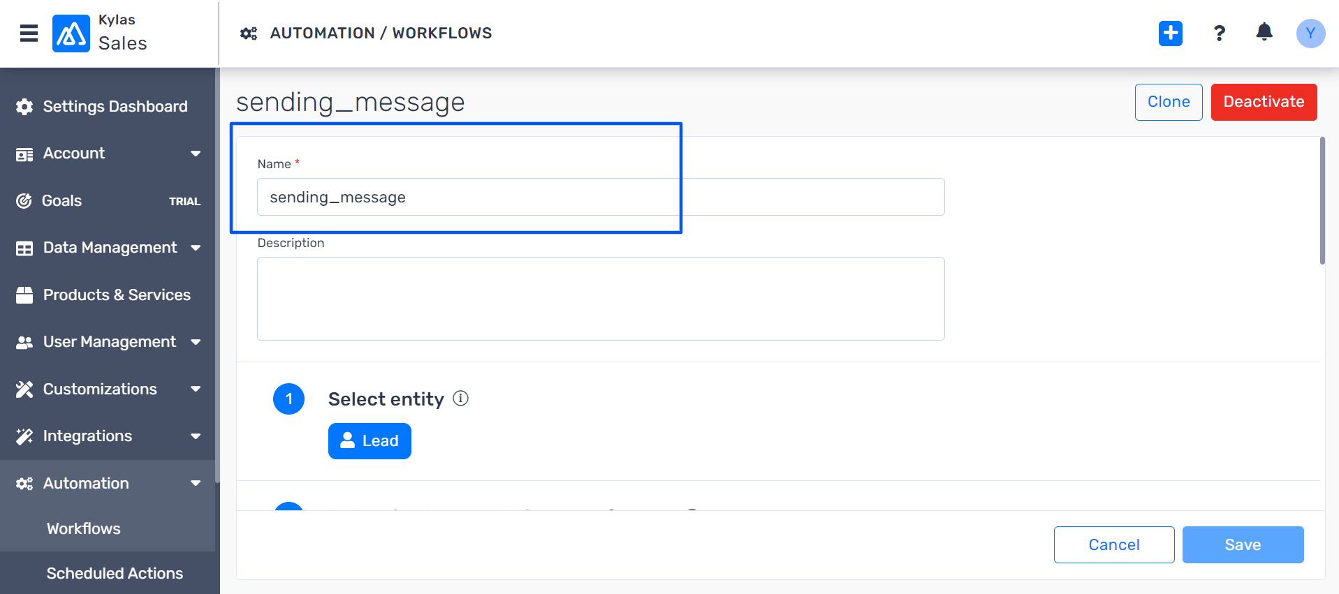 Naming the Workflow