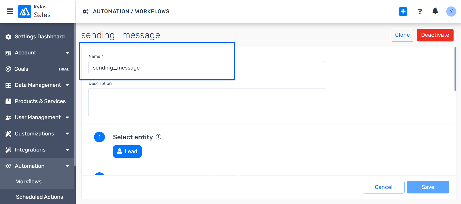 Naming the Workflow