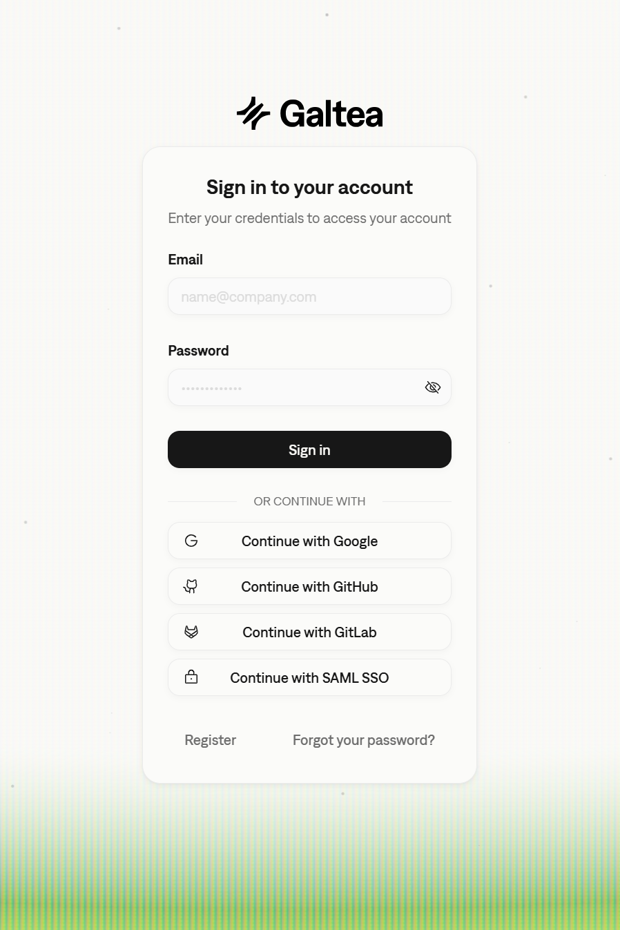 New social login options for Google, GitHub, and GitLab