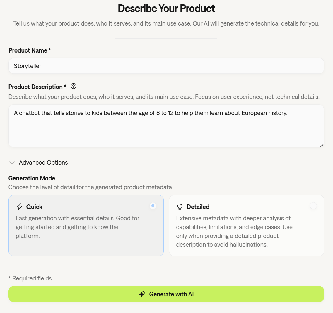 AI Assisted Onboarding Flow