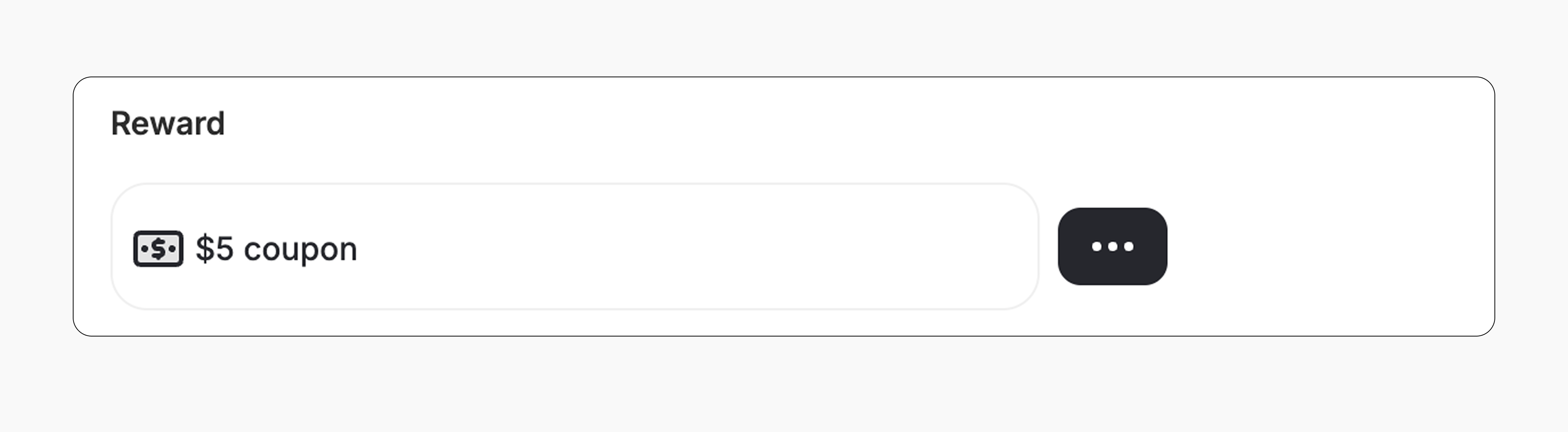 Buy over $50 reward setup