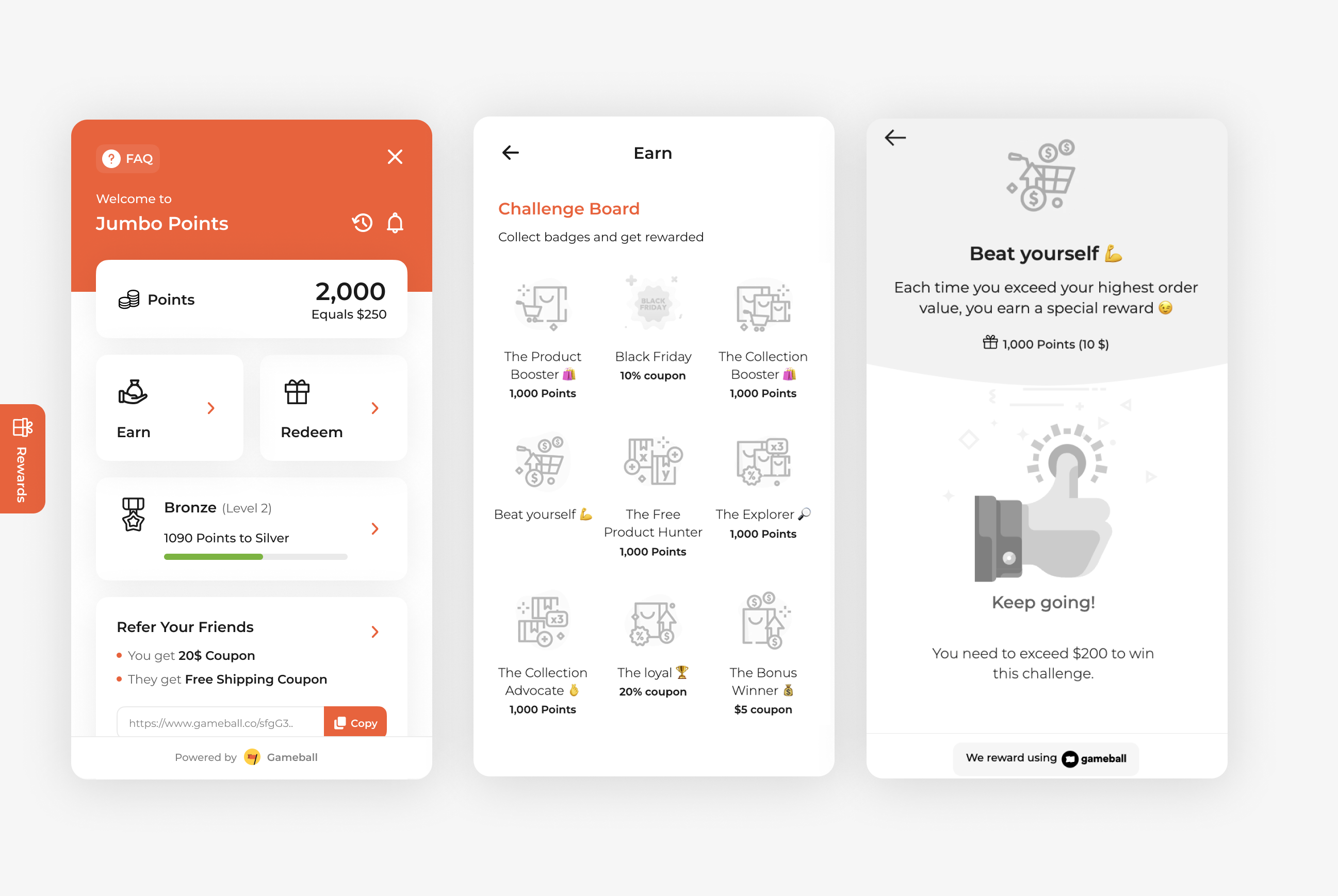 Exceed highest order value campaign widget